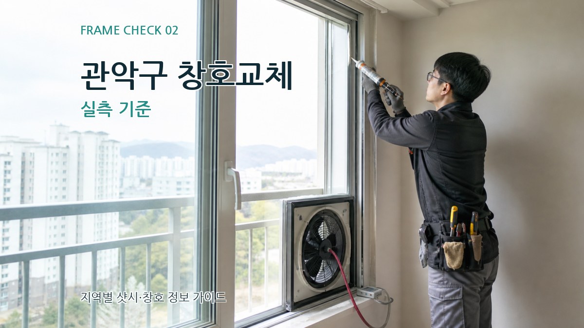 관악구 창호교체 실측 기준