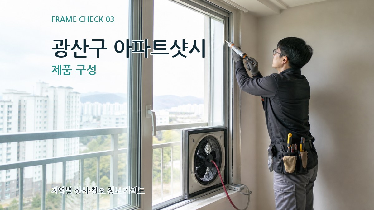 광산구 아파트샷시 제품 구성