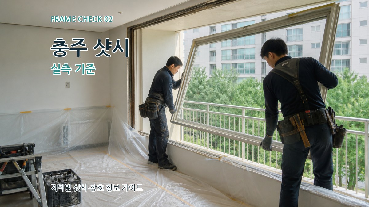 충주 샷시 실측 기준