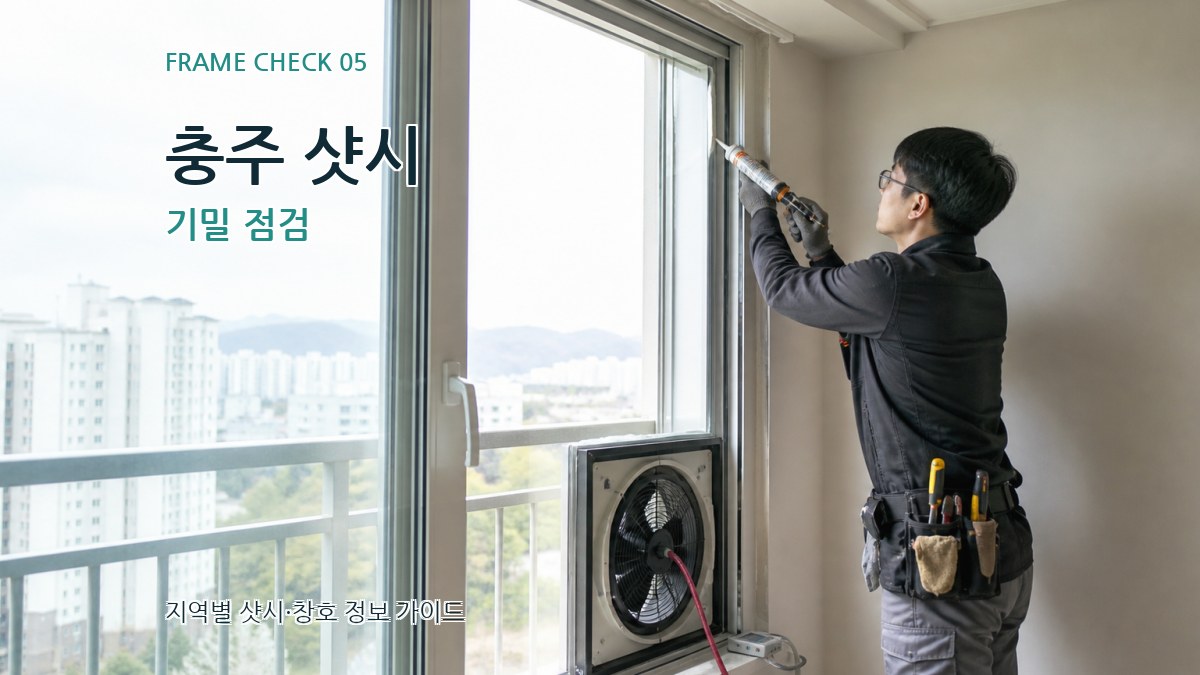 충주 샷시 기밀 점검