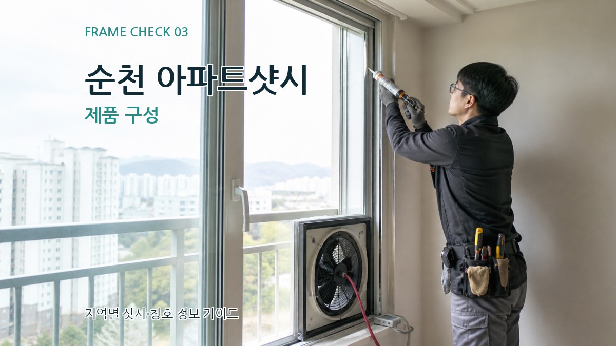 순천 아파트샷시 제품 구성