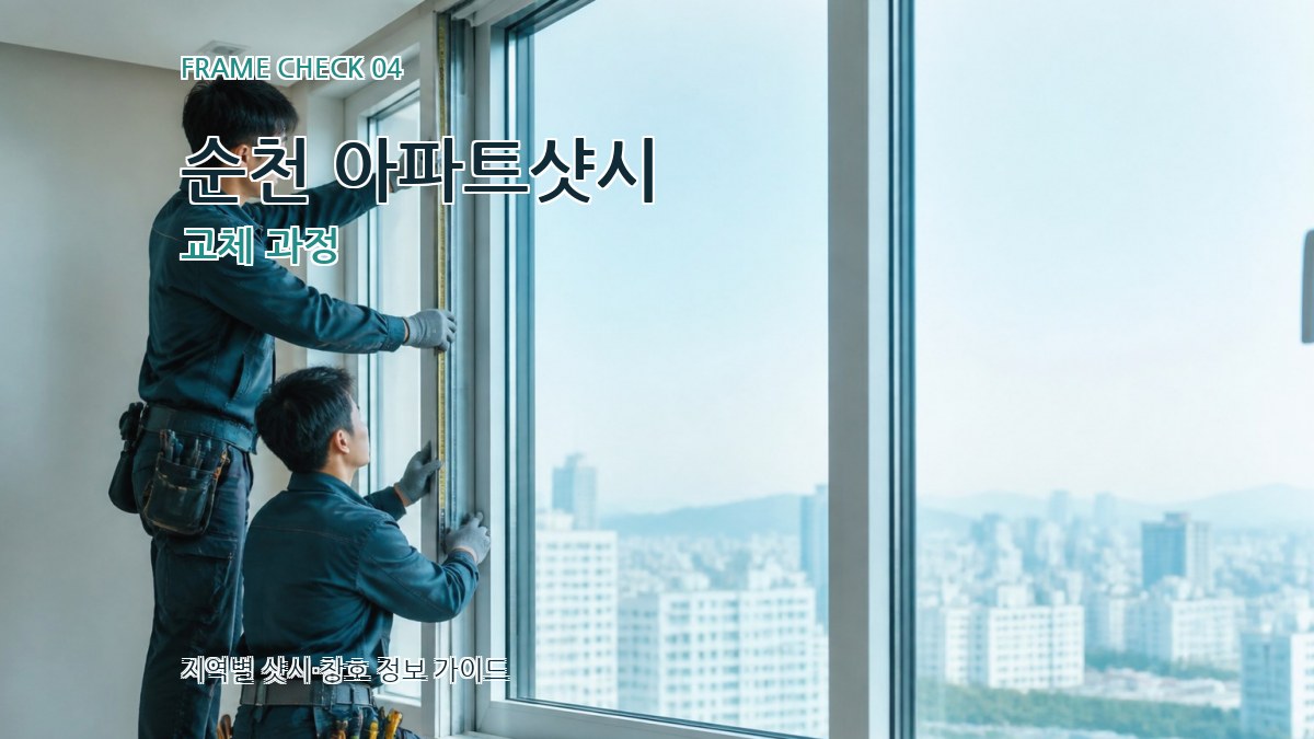 순천 아파트샷시 교체 과정