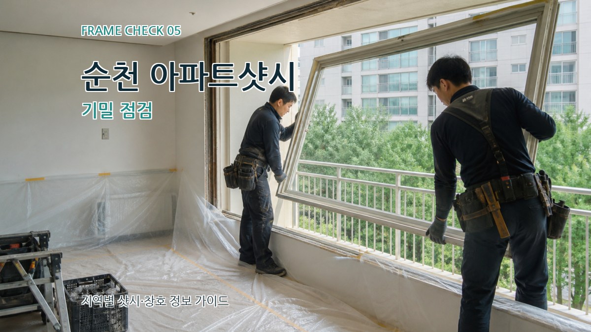 순천 아파트샷시 기밀 점검