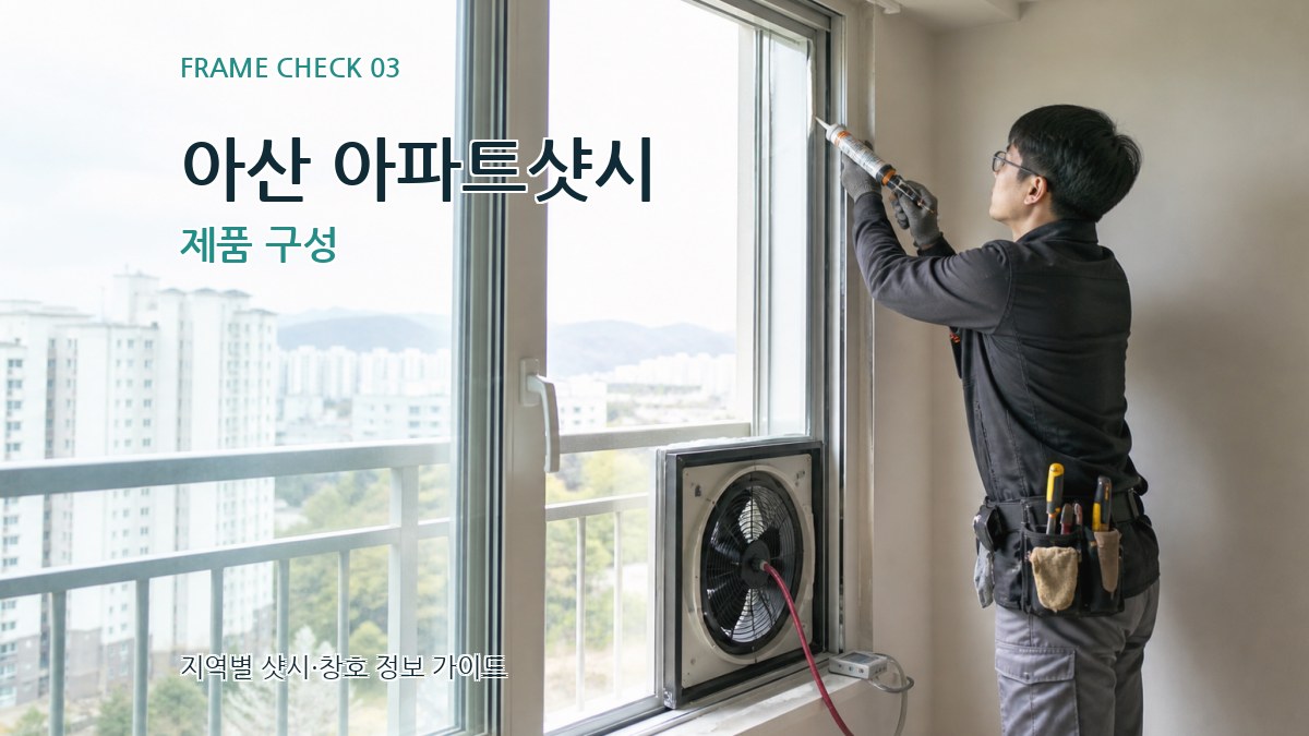 아산 아파트샷시 제품 구성