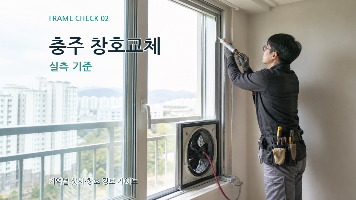 충주 창호교체 실측 기준