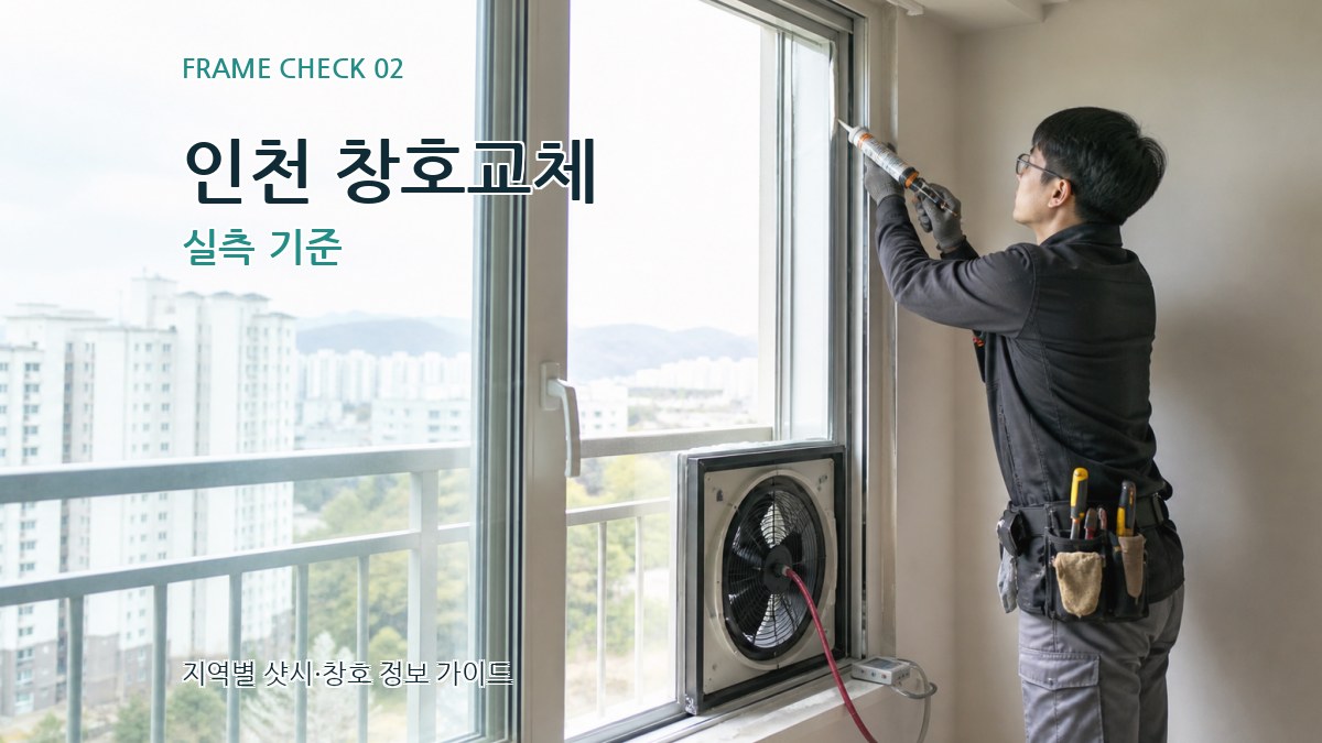 인천 창호교체 실측 기준