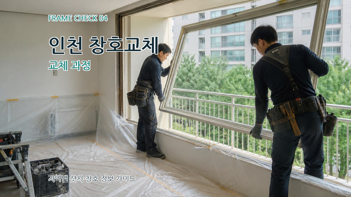 인천 창호교체 교체 과정