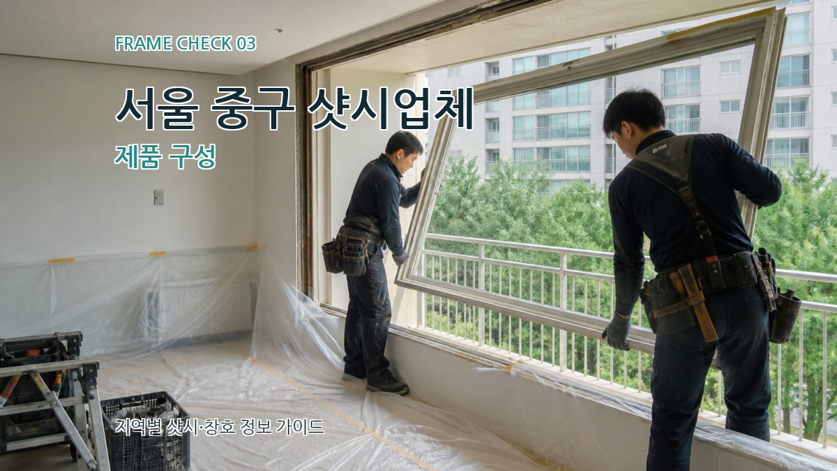 서울 중구 샷시업체 제품 구성