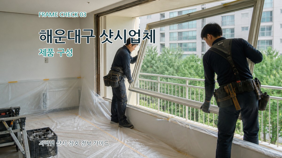 해운대구 샷시업체 제품 구성