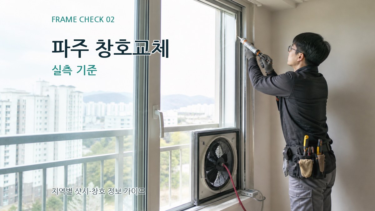 파주 창호교체 실측 기준