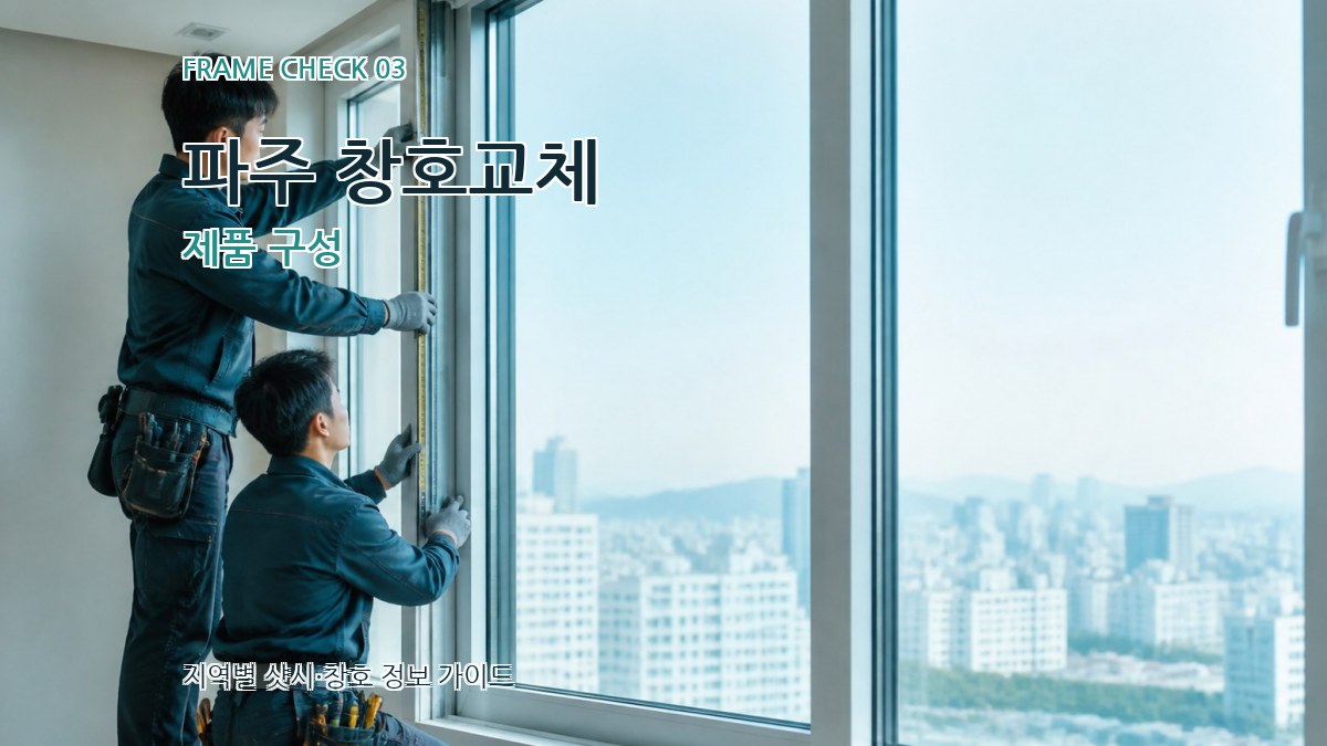 파주 창호교체 제품 구성