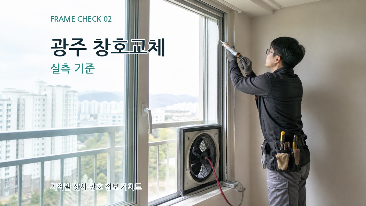 광주 창호교체 실측 기준