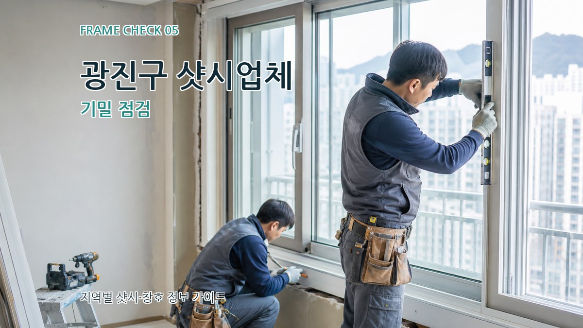 광진구 샷시업체 기밀 점검