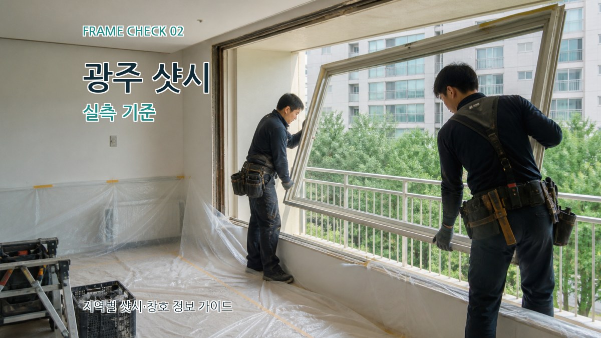 광주 샷시 실측 기준