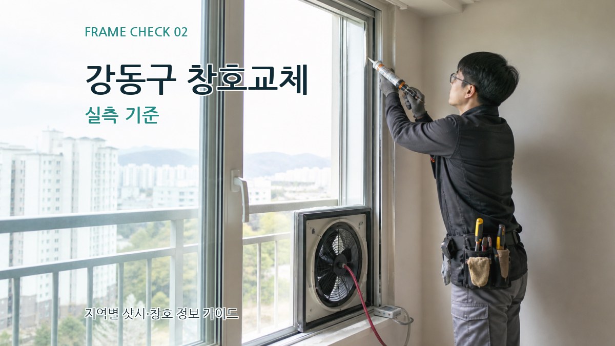 강동구 창호교체 실측 기준