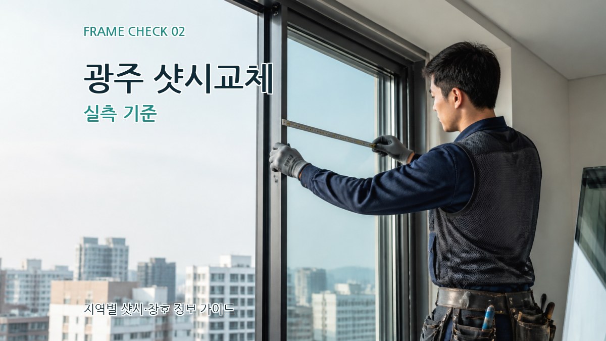 광주 샷시교체 실측 기준