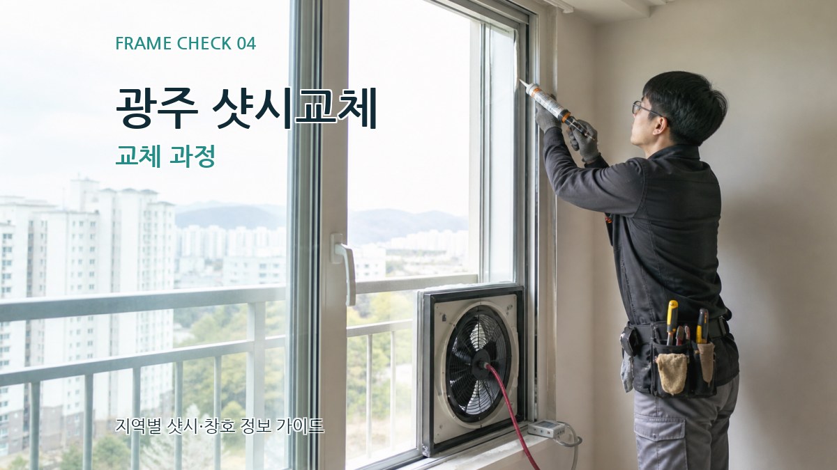 광주 샷시교체 교체 과정
