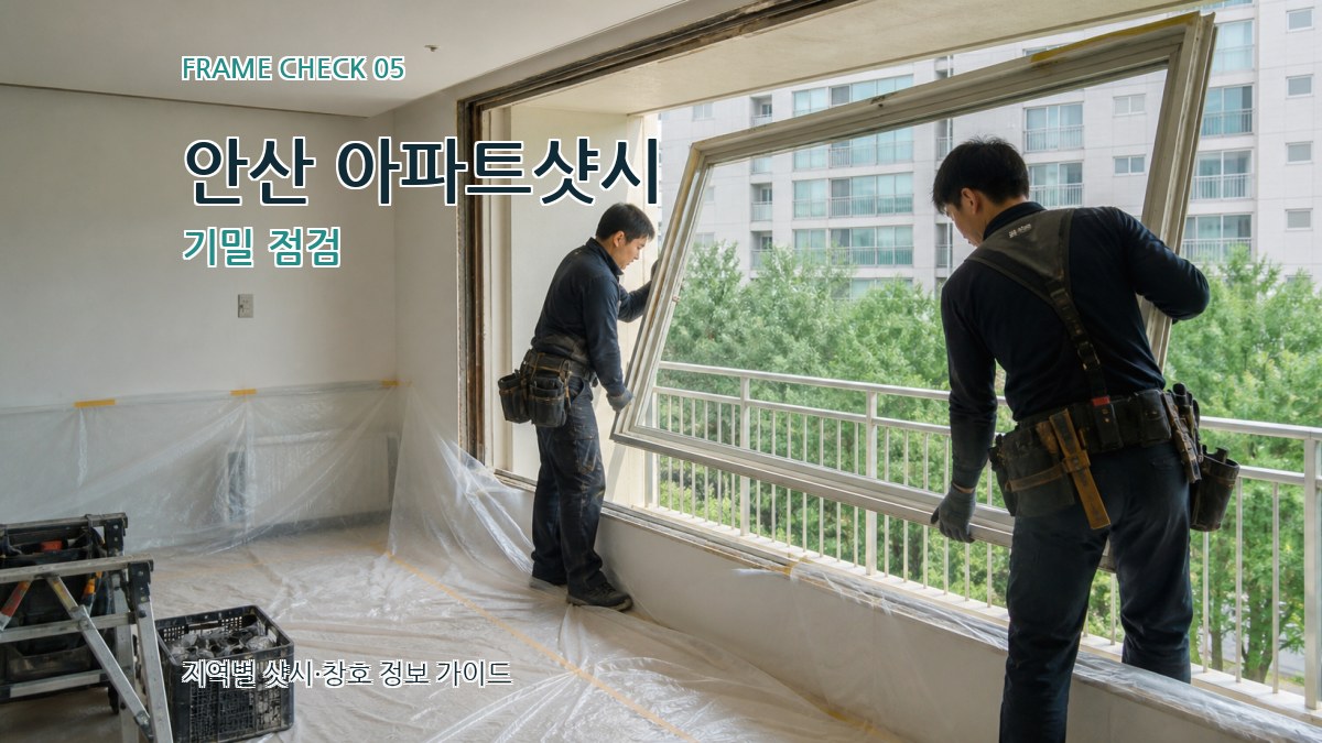 안산 아파트샷시 기밀 점검