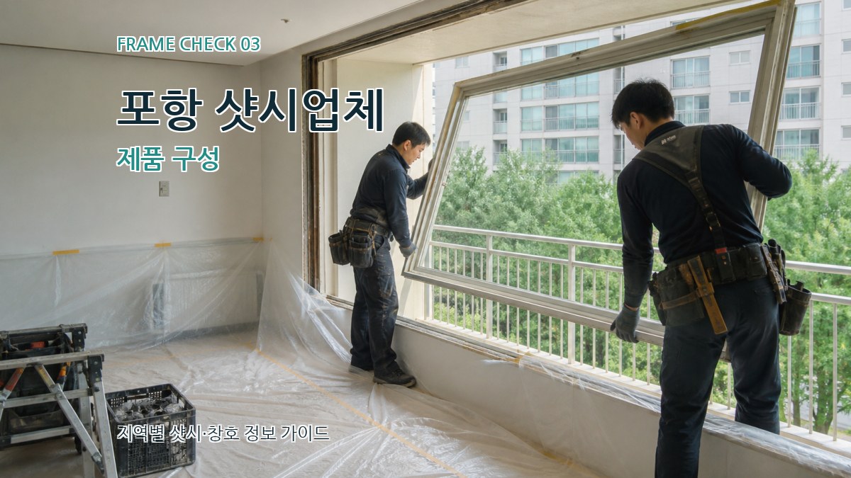 포항 샷시업체 제품 구성