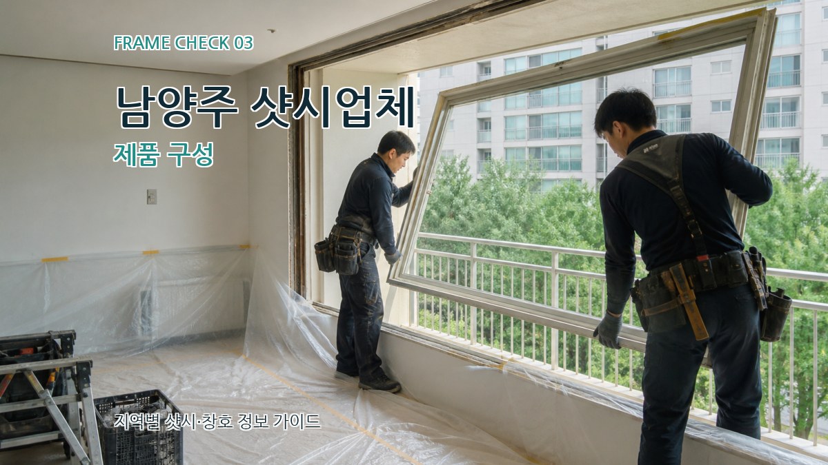 남양주 샷시업체 제품 구성