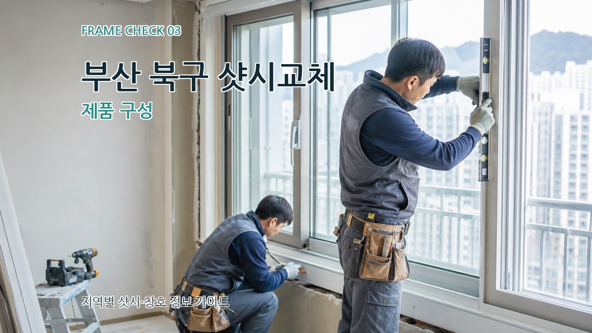 부산 북구 샷시교체 제품 구성