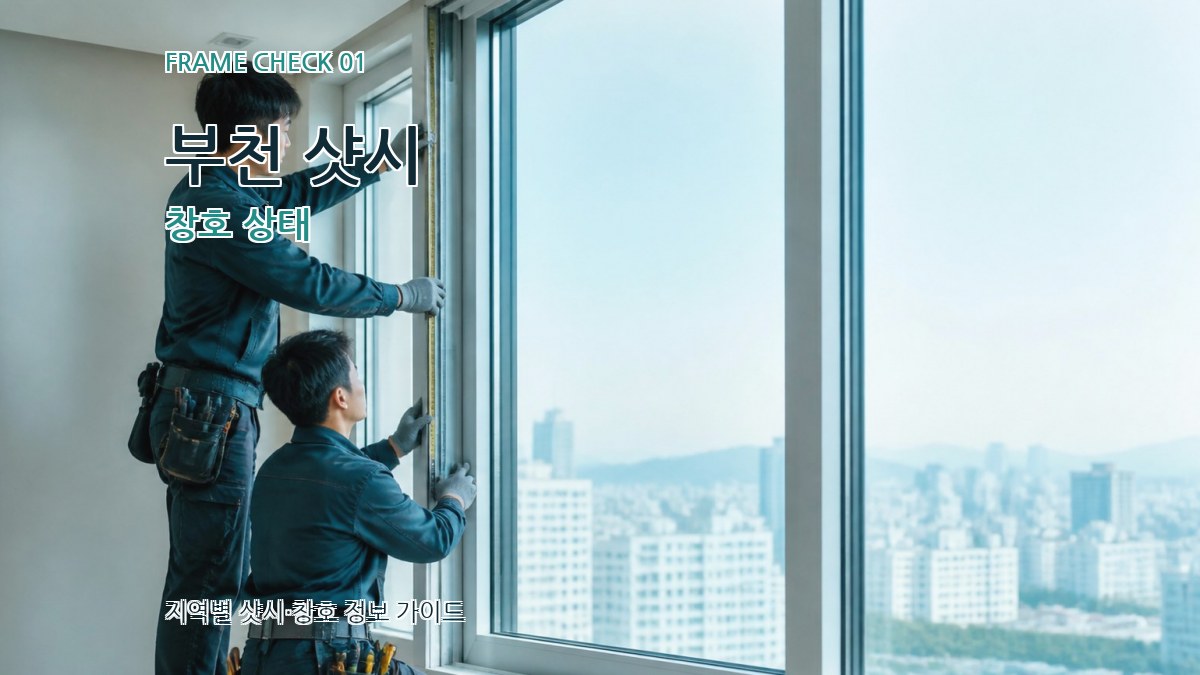 부천 샷시 창호 상태