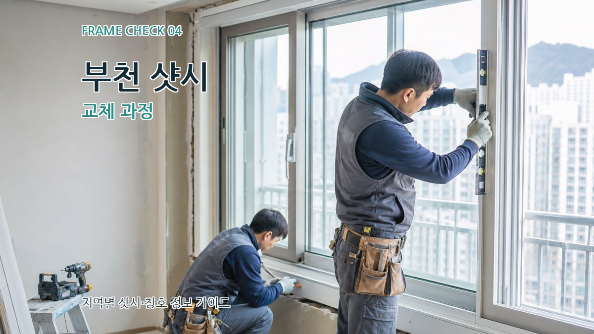 부천 샷시 교체 과정