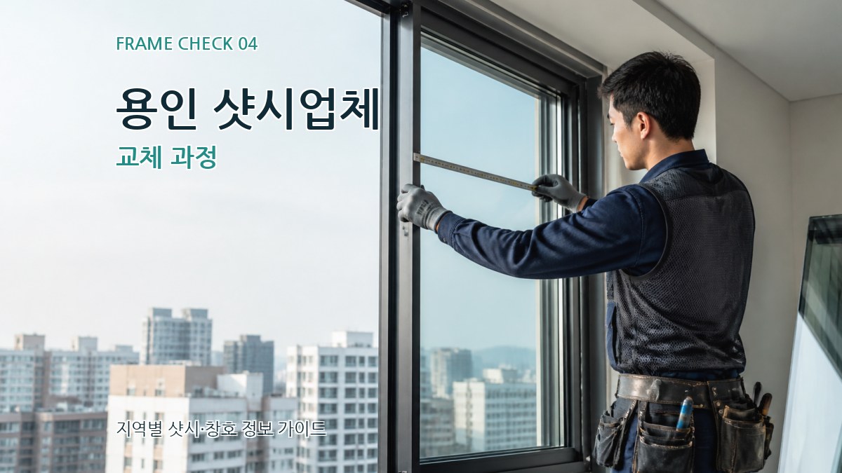 용인 샷시업체 교체 과정