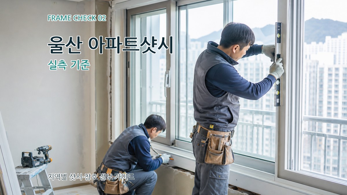 울산 아파트샷시 실측 기준