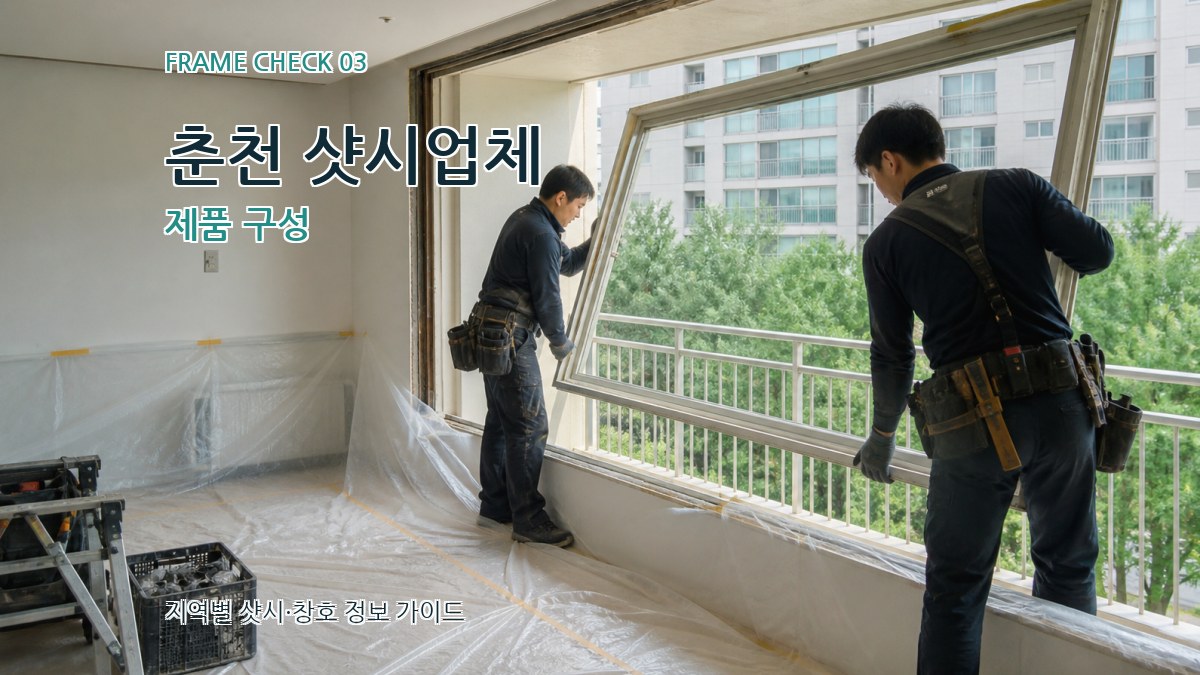춘천 샷시업체 제품 구성