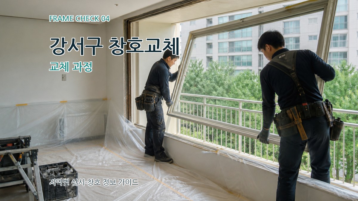 강서구 창호교체 교체 과정