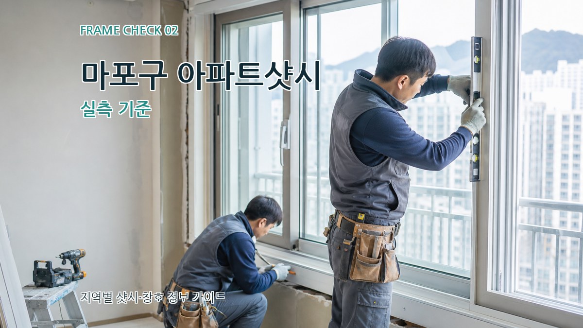 마포구 아파트샷시 실측 기준