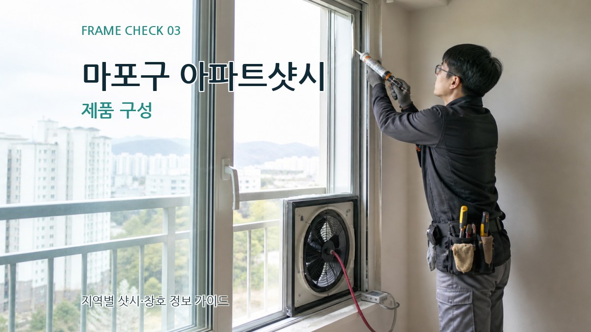 마포구 아파트샷시 제품 구성
