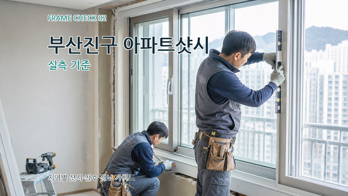 부산진구 아파트샷시 실측 기준