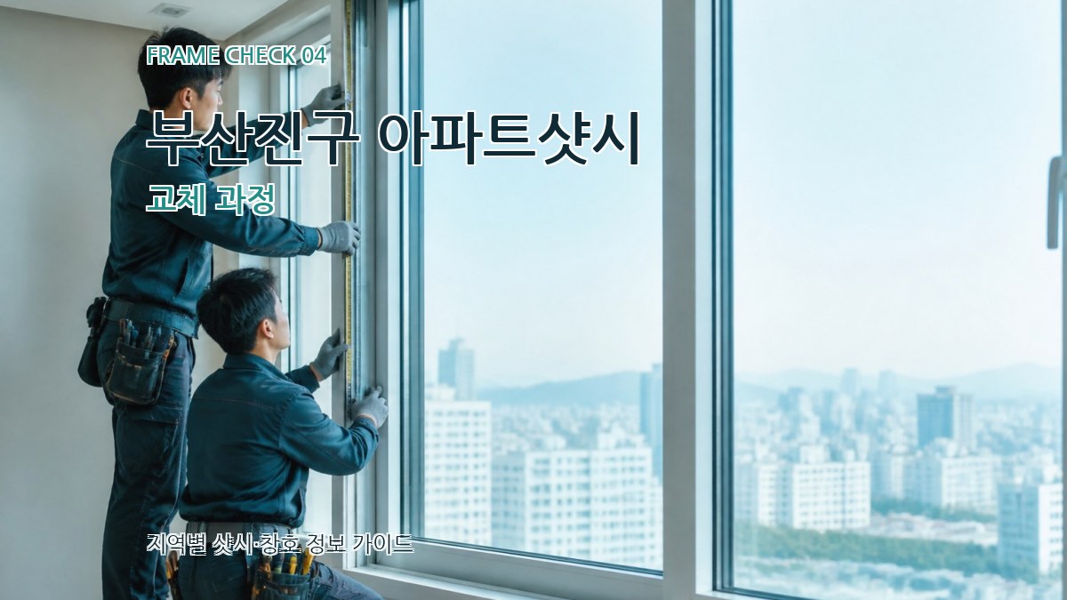 부산진구 아파트샷시 교체 과정