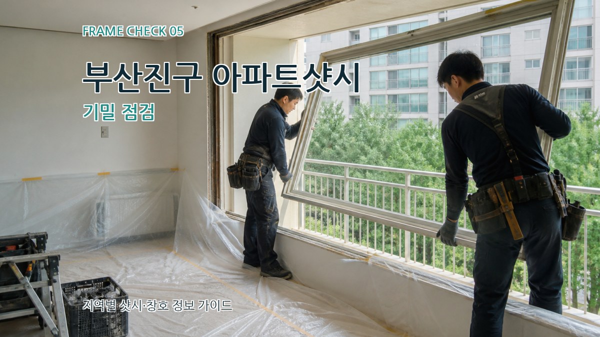 부산진구 아파트샷시 기밀 점검