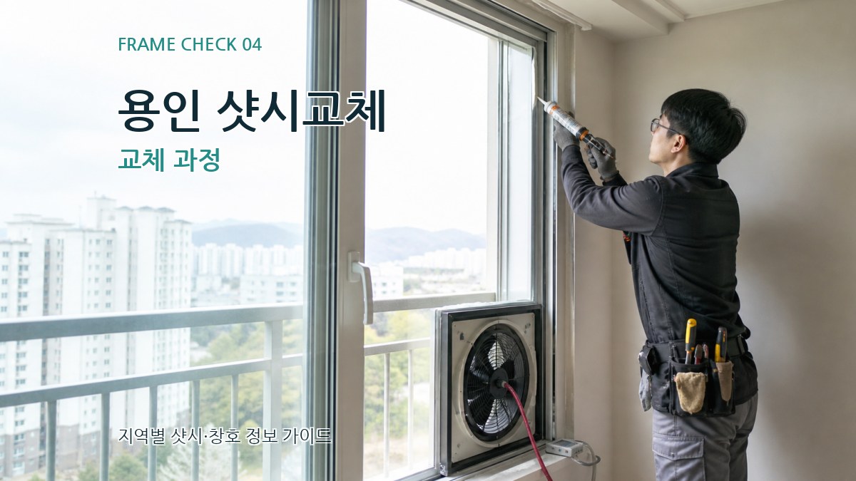 용인 샷시교체 교체 과정