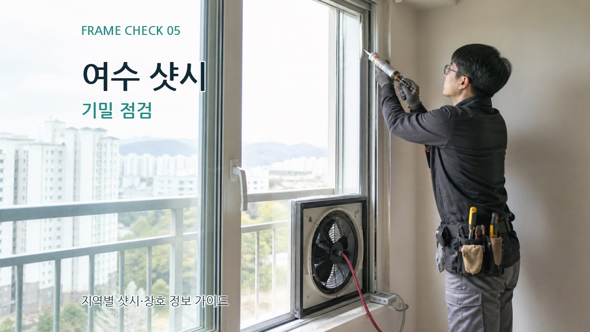 여수 샷시 기밀 점검