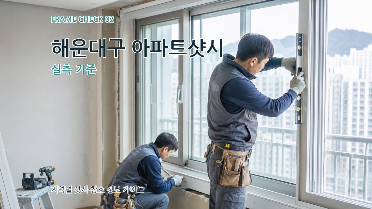 해운대구 아파트샷시 실측 기준