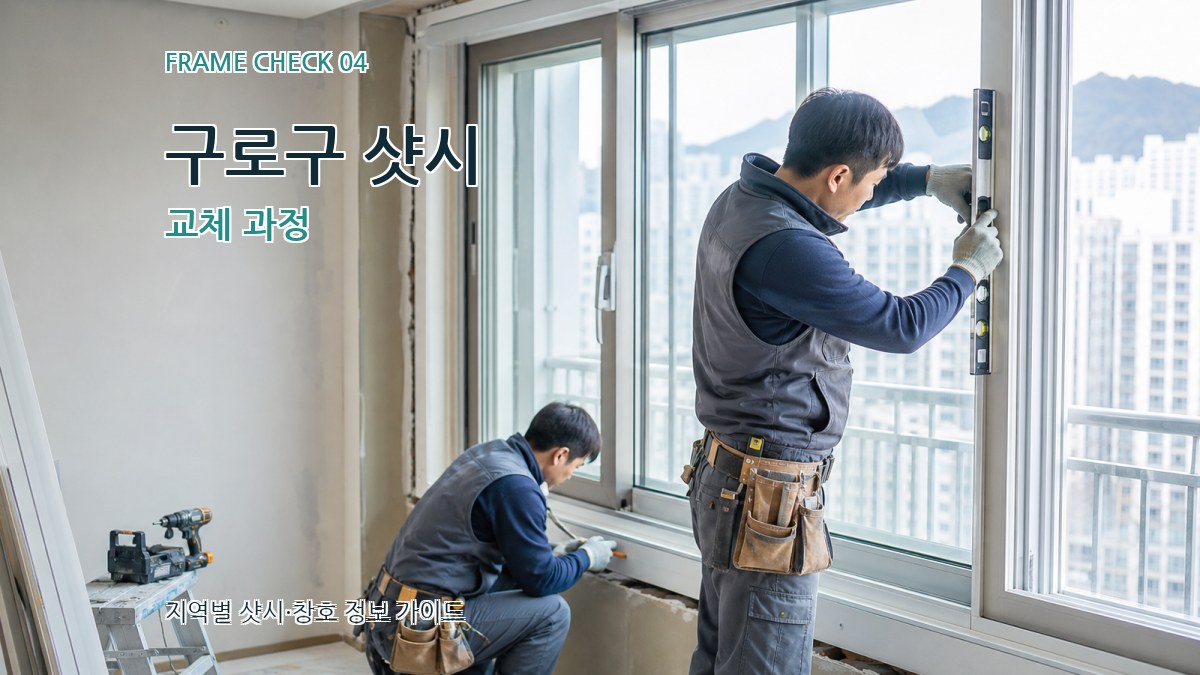 구로구 샷시 교체 과정