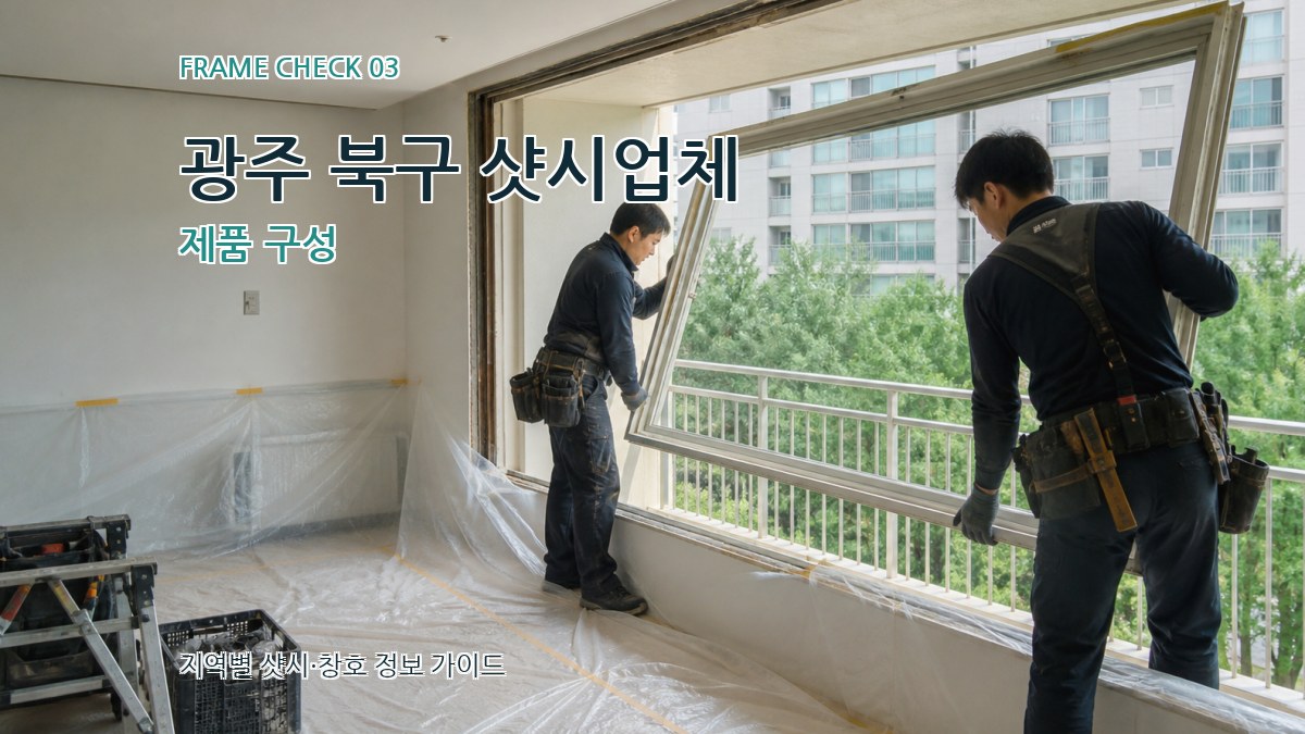 광주 북구 샷시업체 제품 구성