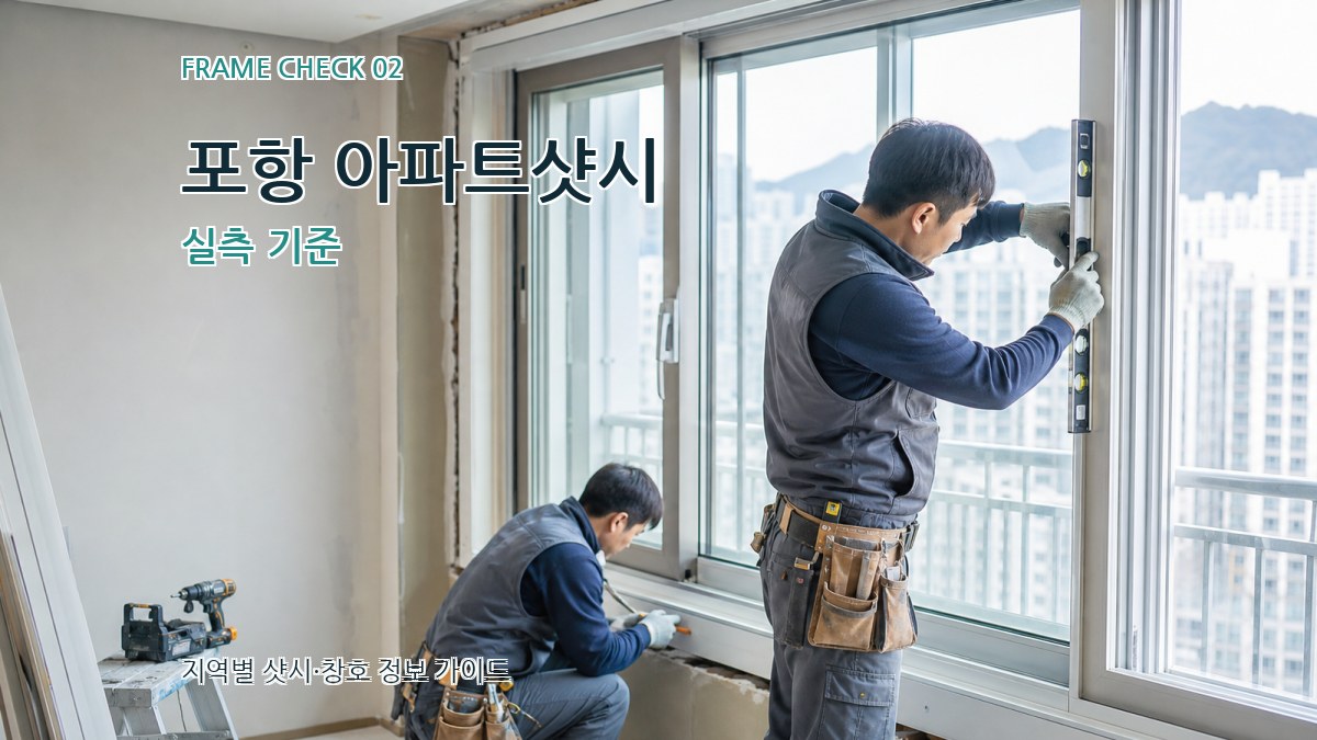 포항 아파트샷시 실측 기준