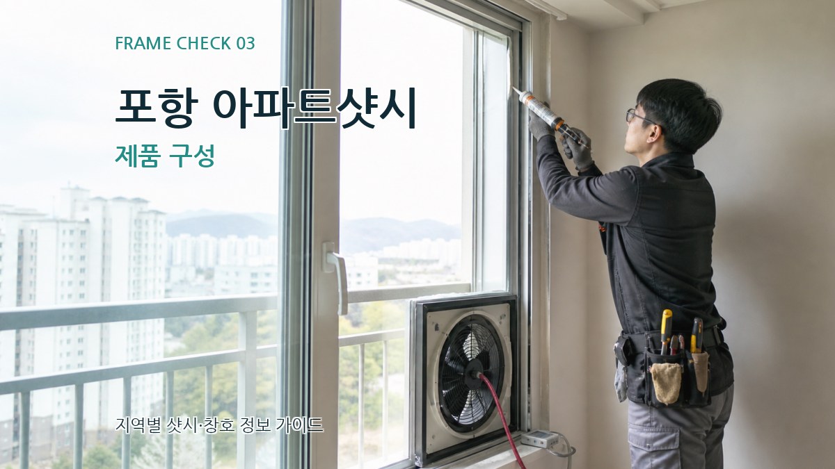 포항 아파트샷시 제품 구성