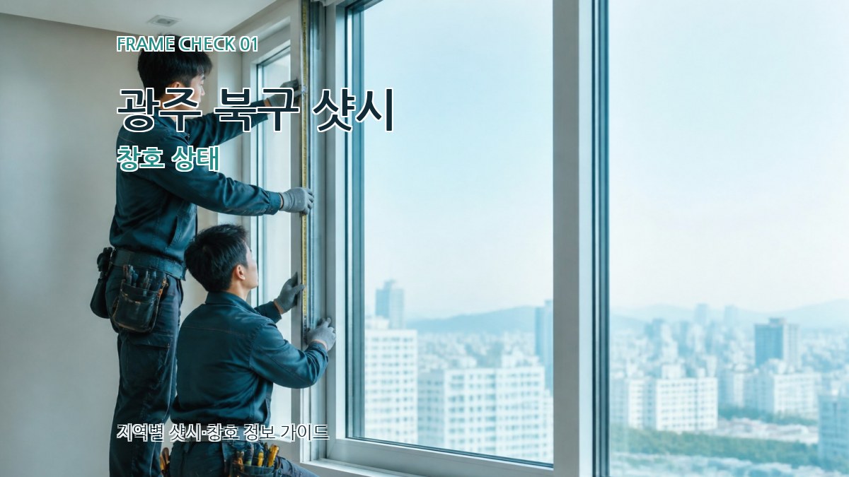 광주 북구 샷시 창호 상태