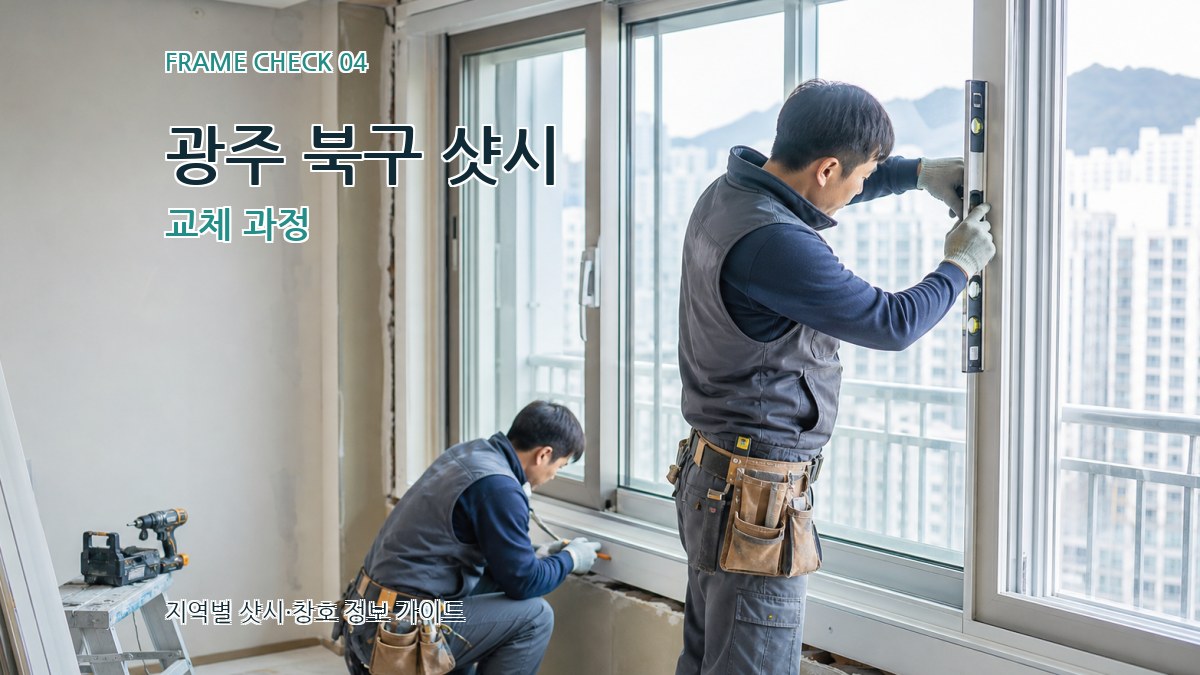 광주 북구 샷시 교체 과정