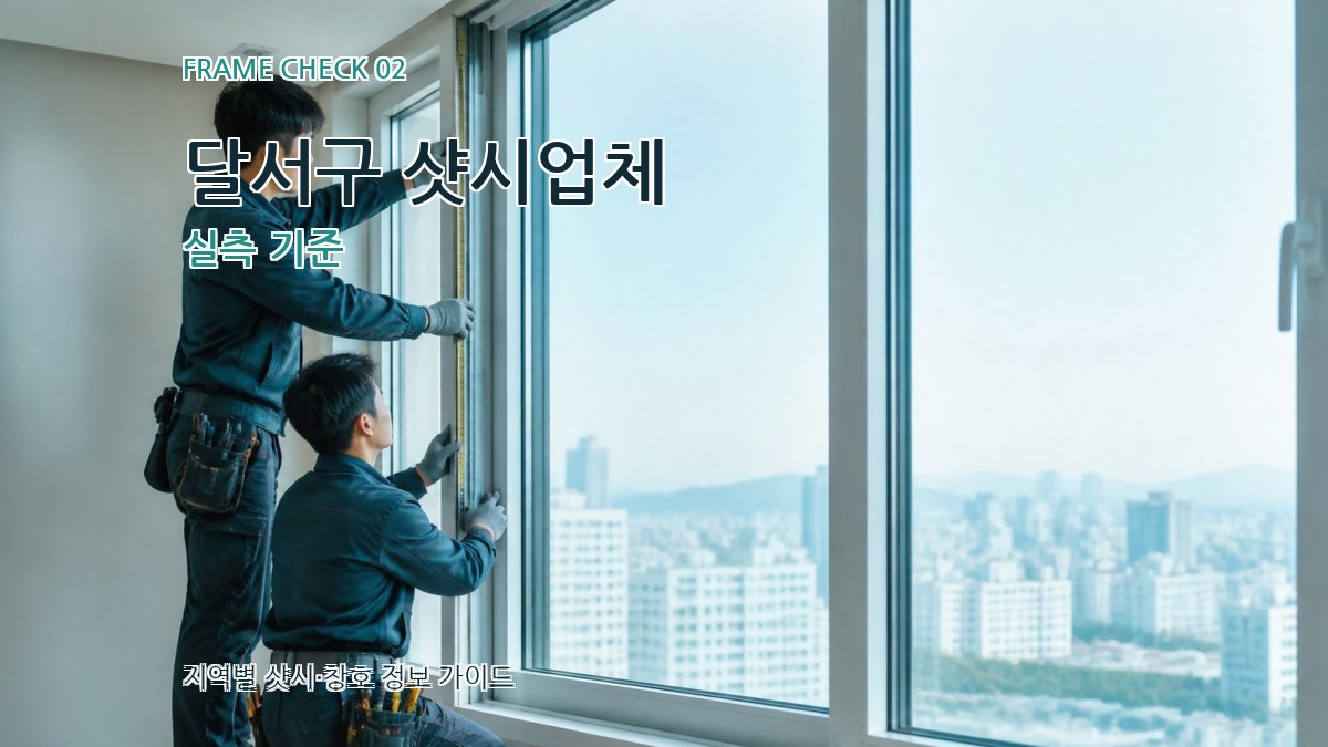 달서구 샷시업체 실측 기준