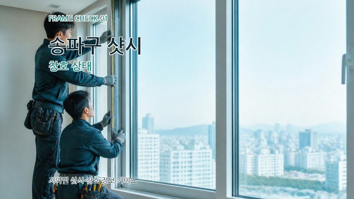 송파구 샷시 창호 상태