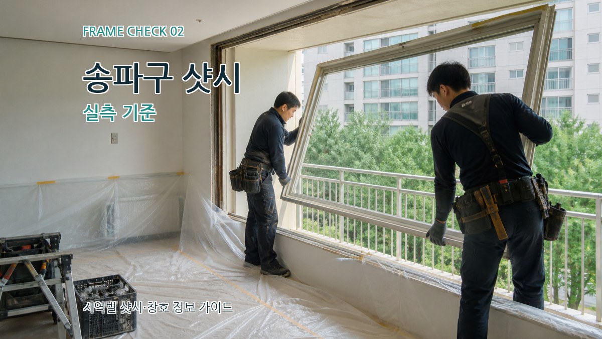 송파구 샷시 실측 기준