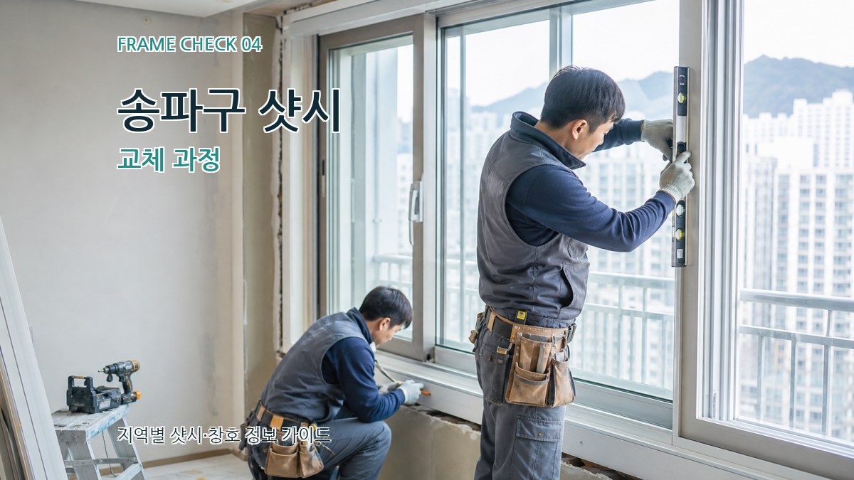 송파구 샷시 교체 과정