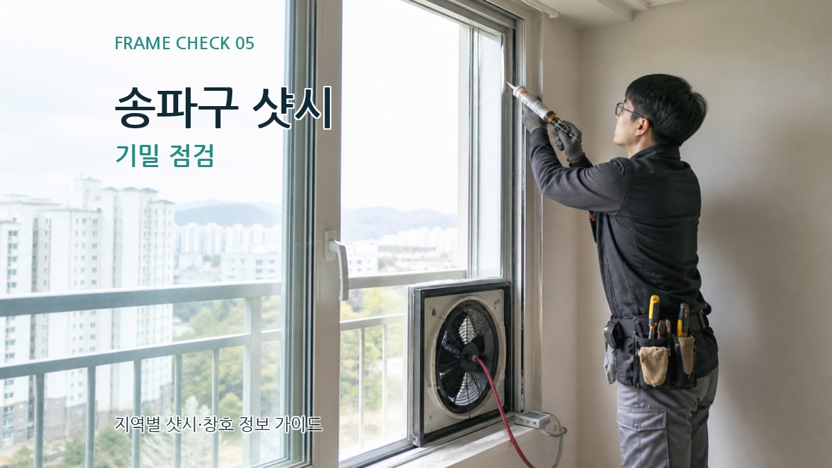 송파구 샷시 기밀 점검